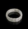 Bracciale Quadrato in Cristallo Bianco Naturale Jingxi Ji