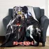 Anime DEATH NOTE Print Flannel Blanket High Quality Warm Comfortable Cover for All Seasons Perfect for Gifts Home Decor