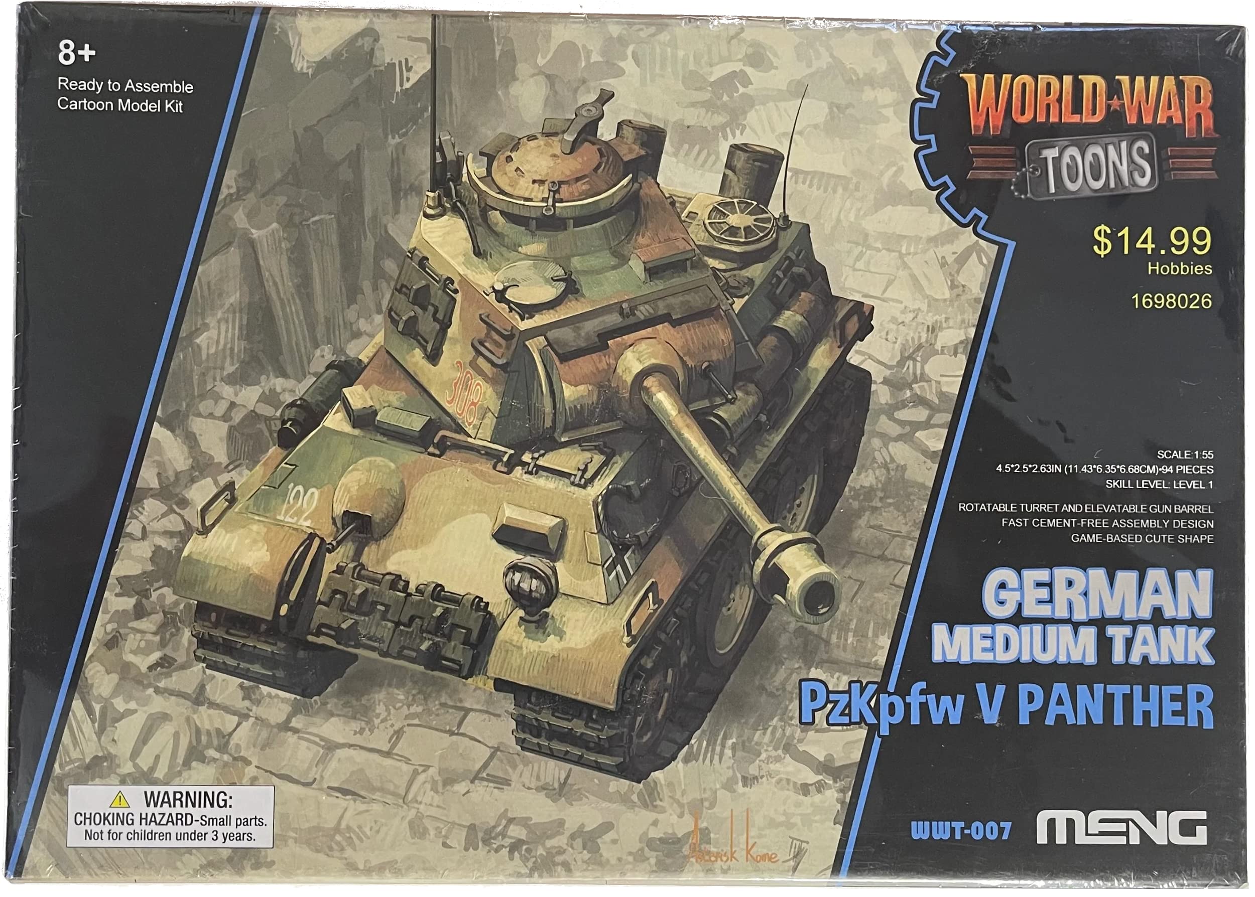 

MENG Модель немецкого танка Pzkpfw V Panther World War Toon -