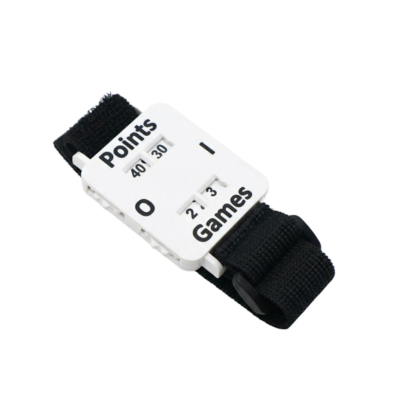 

Adjustable Scorekeeper Wristband with Large Display for Tennis and Other Sports Points and Games Tracking Durable and Lightweight Design One Size білий