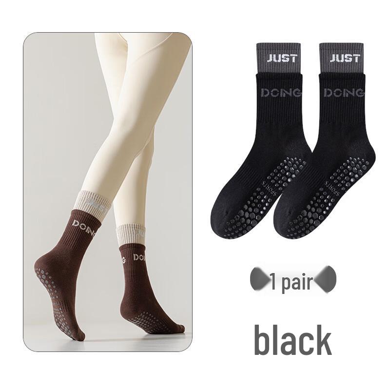 MDNGMDNG Women s Dance Fitness Pilates Socks One Size (Pack of 2)