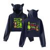 Women's Fashionable Casual Long Sleeve Hooded Printed Sweatshirt