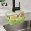 Ventilated Food Storage Rack Kitchen Sink Hanging Drain Basket, with Quick Drying Holes, Foldable Portable Drainer for Noodles Space Saving
