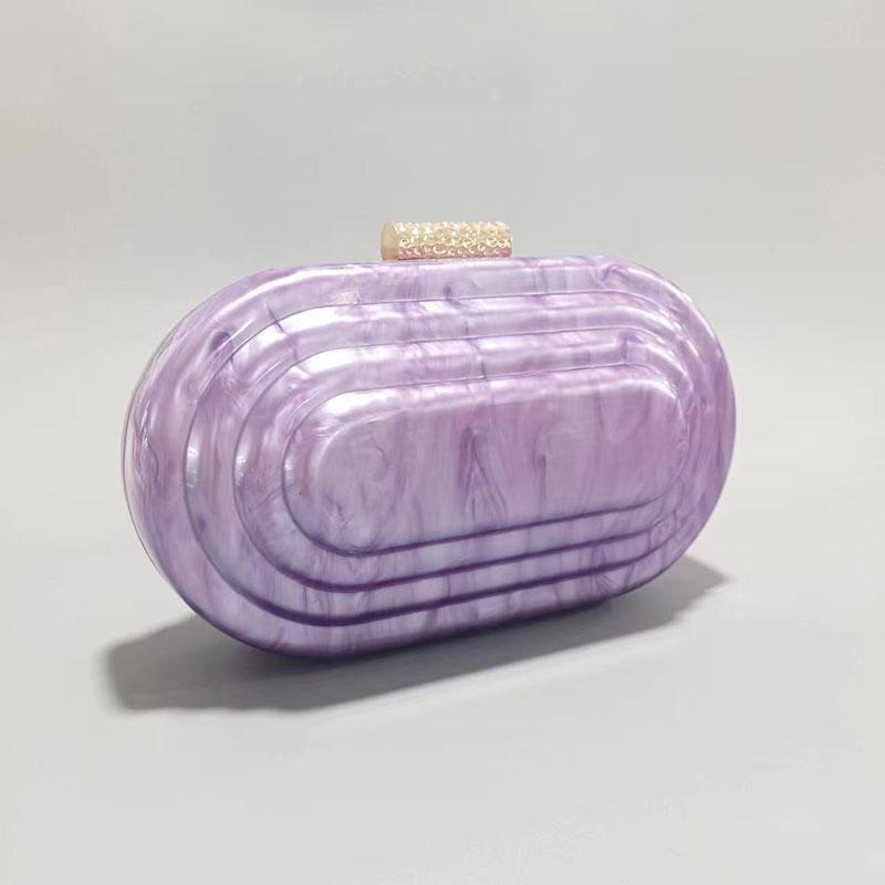 Summer Crossbody Luxury Designer Hand Bags For Women Trend Pagoda Evening Handbag Acrylic Shoulder Clutch Original Replica Bags
