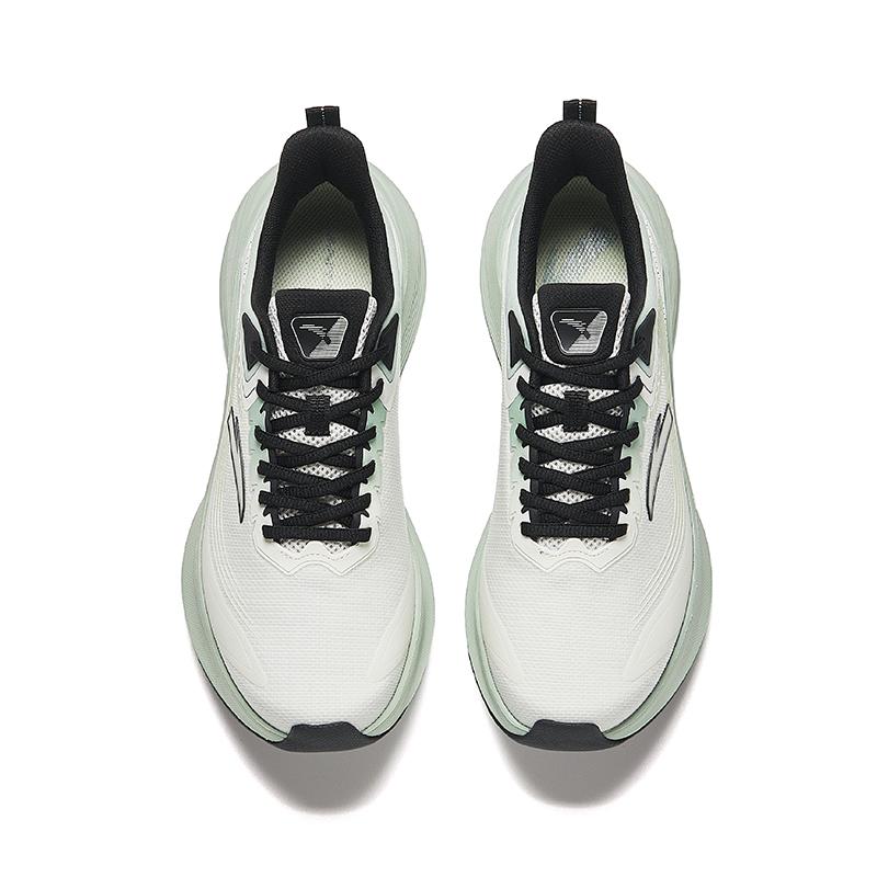 Anta Poison Spike Comfortable Simple Non-Slip Wear-Resistant Low-Top Running Shoes Men Sneakers White Green Black 912435502-2