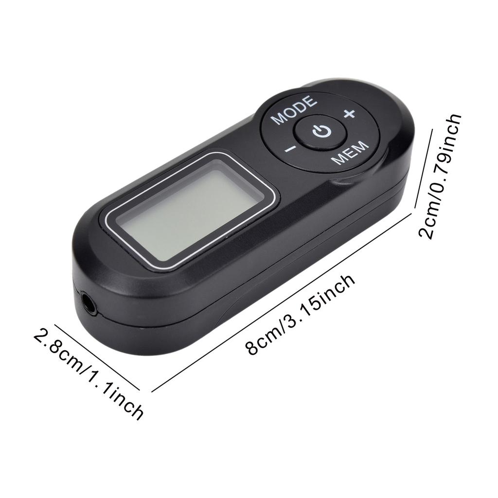 Portable FM Radio LCD Display Mini Pocket Radio Transistor with Earphones