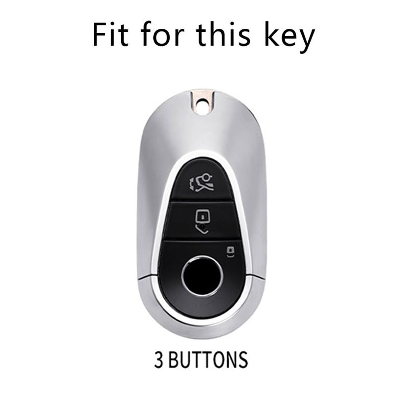 Car Key Case Cover for Mercedes Benz C S Class W206 W223 S350 C260 C300 S206 S400 S450 S500 TPU Fob Holder Protector Keyless