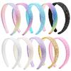 2.5cm Glitter Headbands for Girls Princess Sparkly Wide Headband Kids Cute Accessories Children Thick Sparkle Bling Hairband