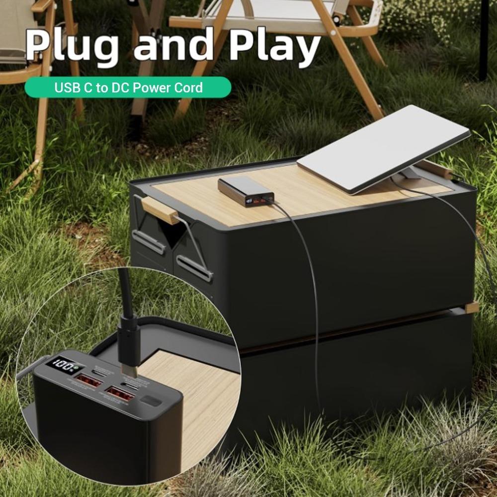 PVC Pure Copper USB C to DC Power Cord Type C to DC Extension Cable Indoor Use and Outdoor Use