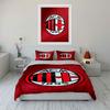 Motivo logo AC Milan. Set lenzuola Set copripiumino Copripiumini Federe(1*Copripiumino 2*Federe senza imbottitura piumone)