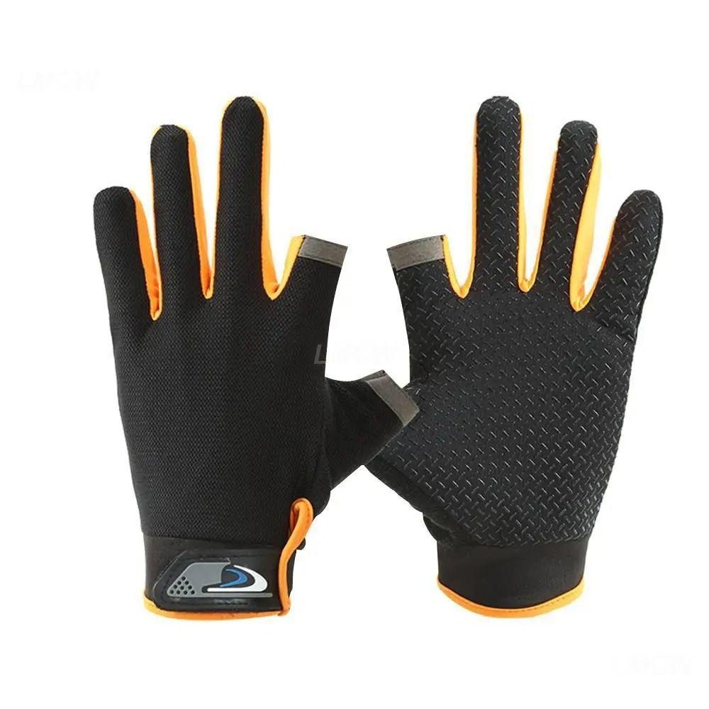 Sonnenschutz Angelhandschuhe Schutzhand Zwei-Finger Sporthandschuhe Fahrradhandschuhe Outdoor