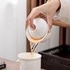 Gold Inlaid Jade Ceramic Tea Set