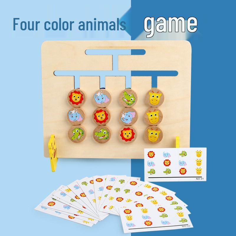 Multicolor Animal Memory Chess: Early Childhood Logic Training Game