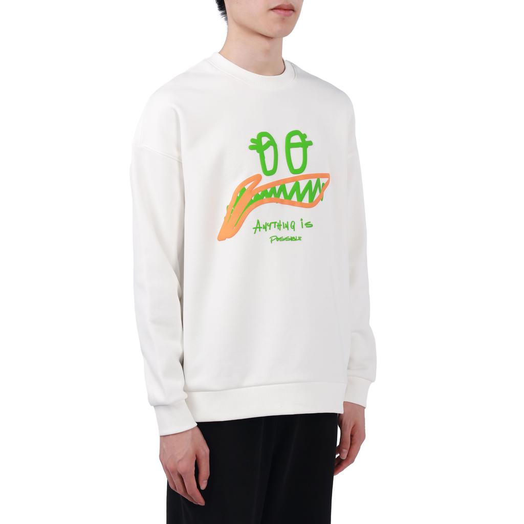 Li Ning Sports Lifestyle Collection Sports Fashion Collection Sweatshirt Unisex Ivory AWDSG91-1