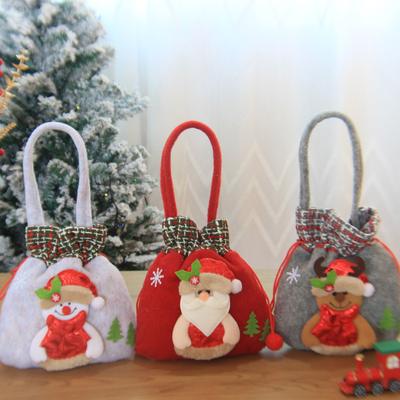 Sacolas de presente de Natal Bolsas Sacolas de compras Sacolas de doces Sacolas de presente de boneco de neve Sacolas de armazenamento Decoração de Natal