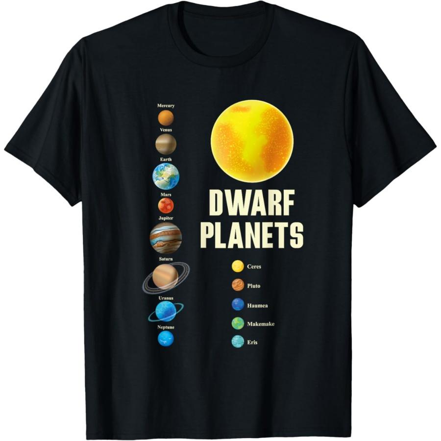 

Solar System Children and Adults Dwarf Planets Gift T-Shirt XXXXXL різнокольоровий