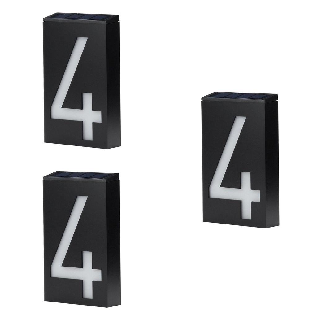 Elegant Led Solar Powered House Address Number Digits With Waterproof Design