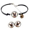 German Shepherd Dog- a Set of Jewelry with Your Photo, a Woman's Ornament, Handmade Item, a Product Made with Passion for Creating the Brand.