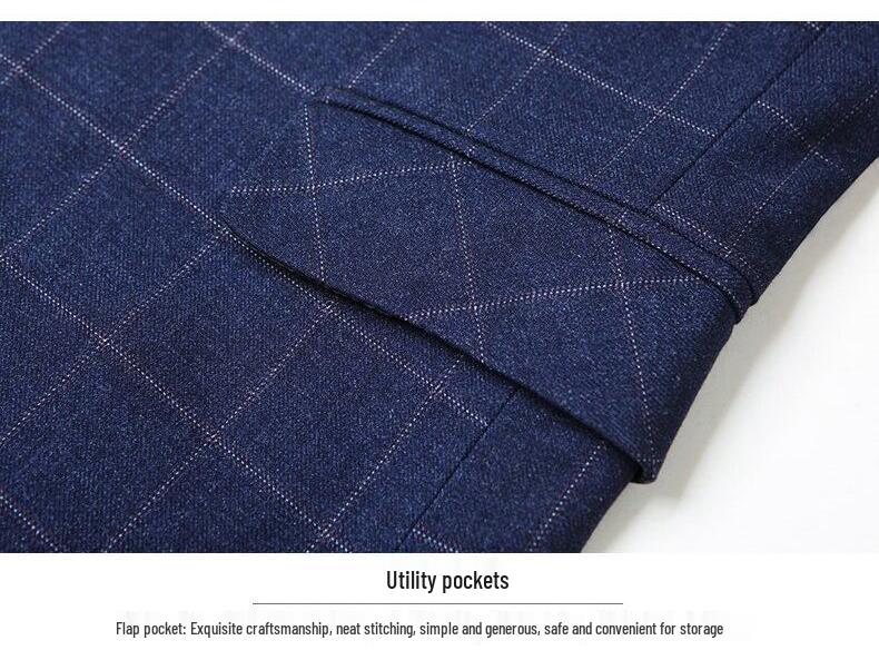 Middle-Aged Men's Spring/Autumn Business Casual Single Jacket Suit