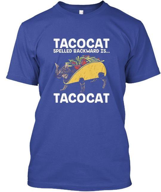 

Cool Tacocat Spelled Backwards Is - Backwabackward T-Shirt Made in USA S to 5XL 3XL