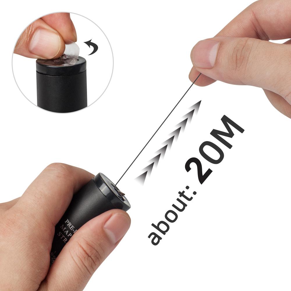 Vorgestempelte 20M Microblading Mapping Fadenflasche Augenbrauenfaden Brows Marker Linie Weiß Permanent Make-up Tattoo Färbewerkzeug