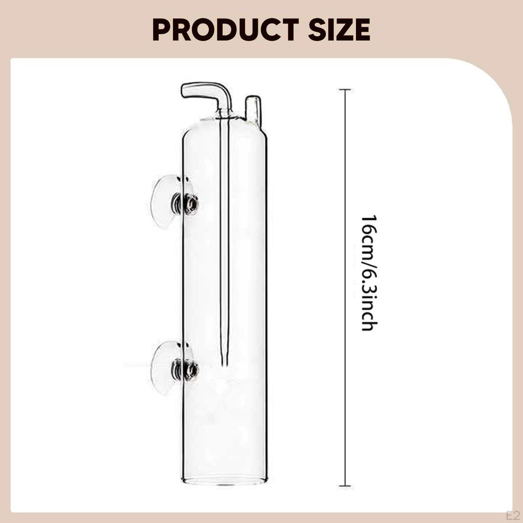 Aquarium CO2 Diffuser Fish Tank Accessories, Clear, High Performance, Glass Equipment O2