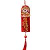 Flocking New Year Lucky Pendant Traditional Spring Festival Hanging Couplet  Home Living Room Decor