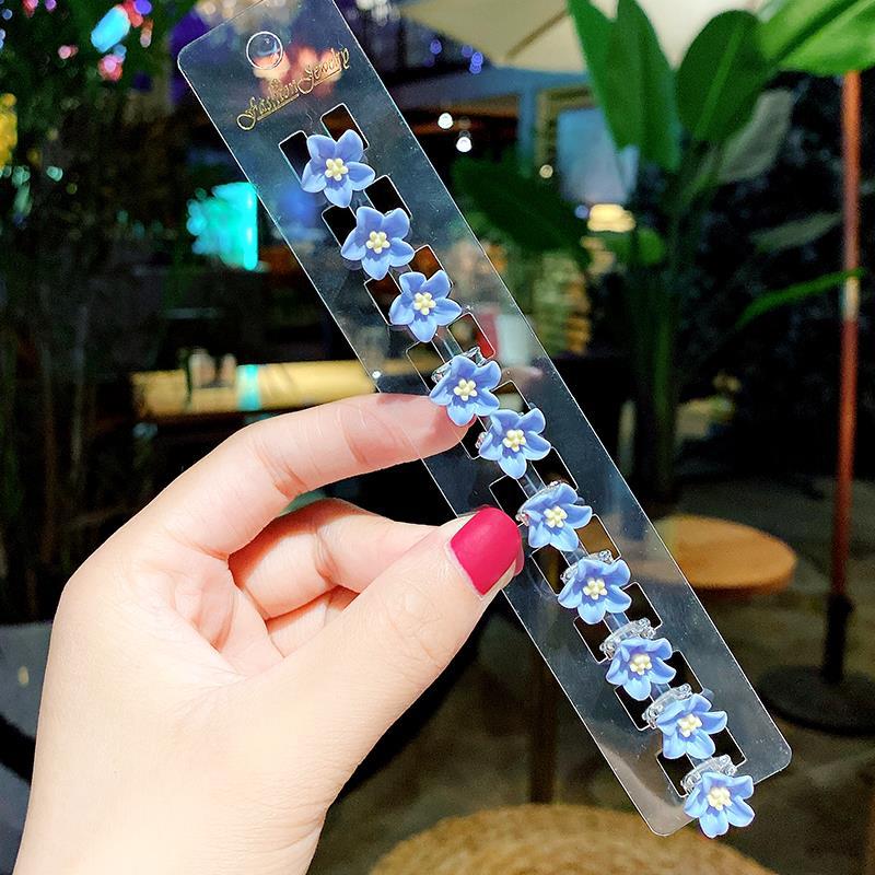 Princess Crown Baby Clip Hairstyle Children's Pearl Rhinestone Bean Buckle Hairpin Children's Girl Disc Hair Small Buckle Grab