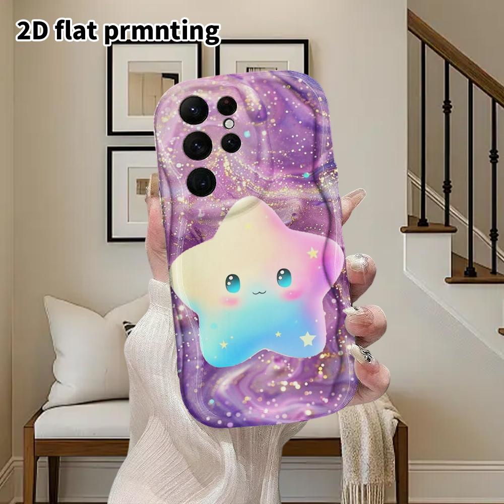 Phone Case: 2D Flat Samsung Galaxy A34 A35 M05 M06 S20 S22 S21 FE Plus 5G Protective Case, Couples Style, Gradient Rainbow, Christmas and Halloween Gi