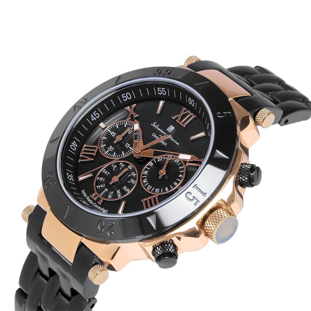 Watch Radio Solar Chronograph Limited Model Italian Brand Analog Display published in [Salvatore Mara] Men's [Model magazine] [Product]