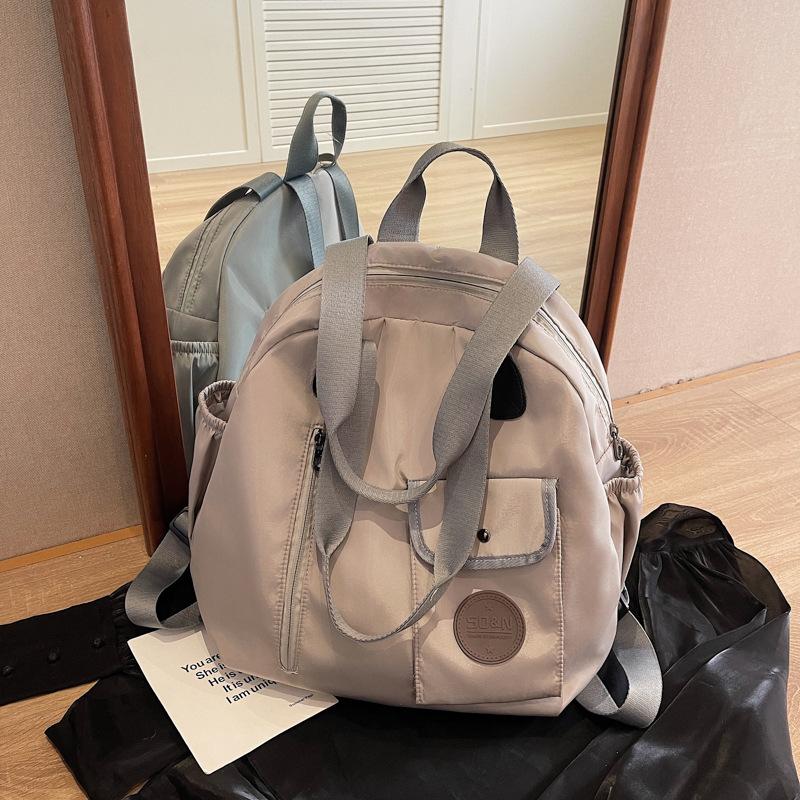 Junior High School Student Schoolbag Female Large Capacity Leisure Street Trend Backpack Travel Backpack