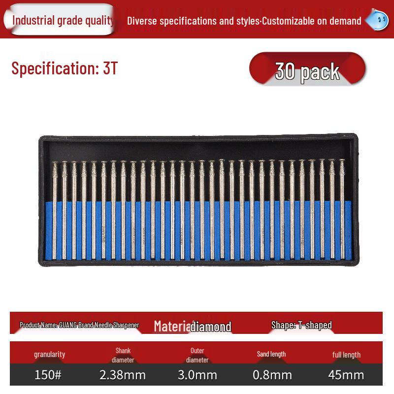 Lin Guang Diamond Electroplated Grinding Needle for Jade Carving and Mold Polishing