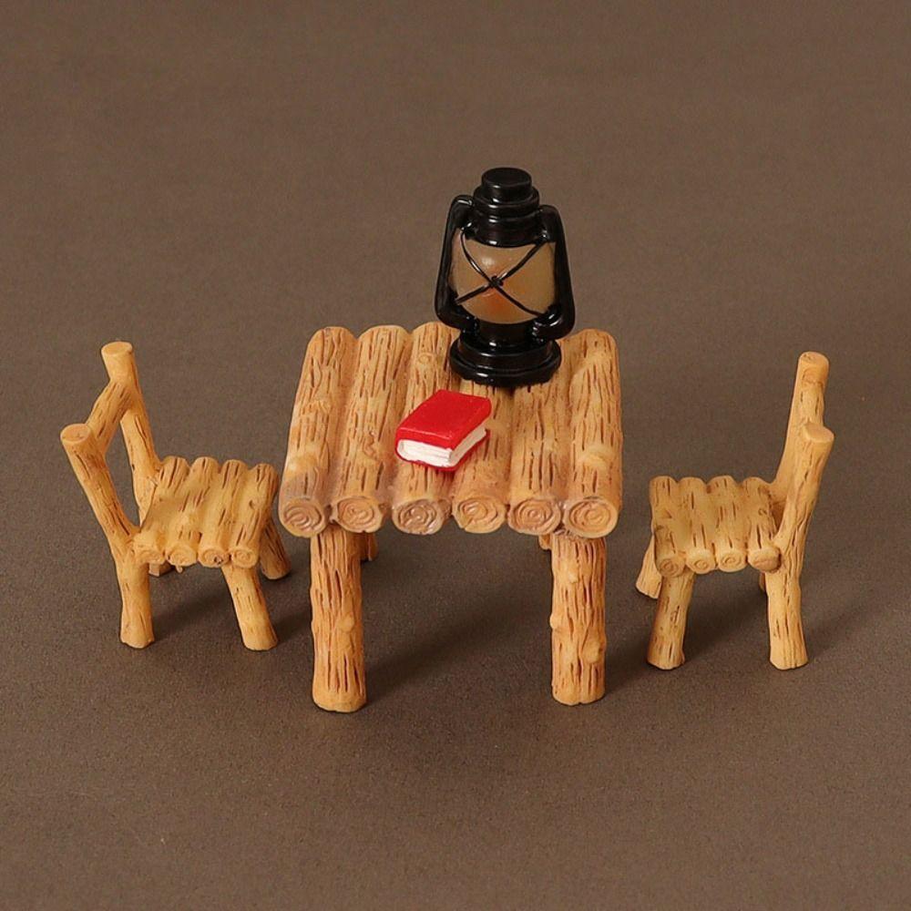 

3 Styles Dollhouse Miniature Mini Dollhouse Lamp Old Style Tables 1/6 1/12 Dollhouse Decoration 2