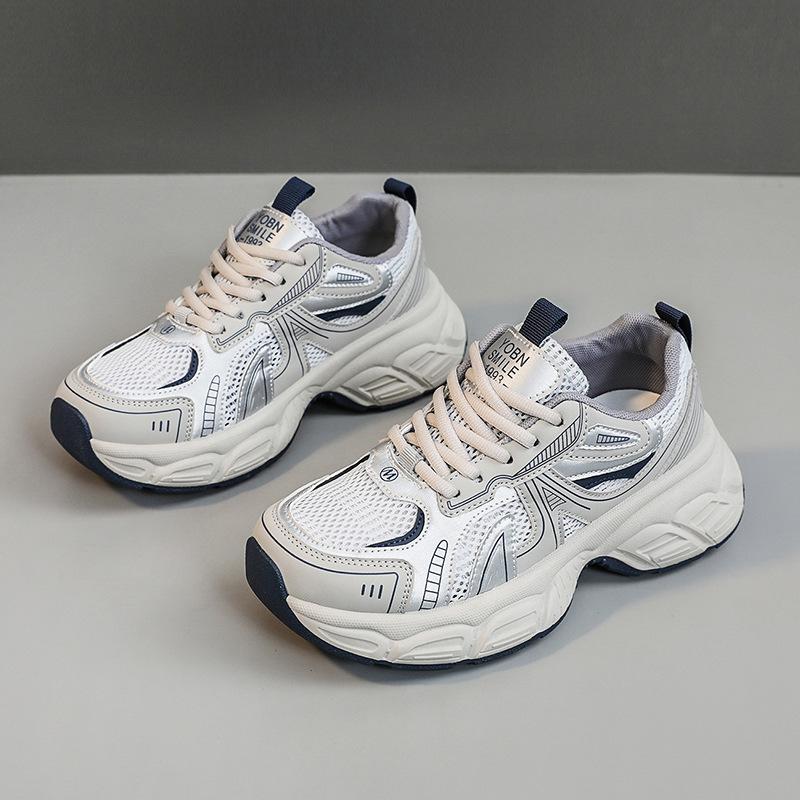 Brand Luxury Women's Chunky Casual Sneakers Spring Trend Mesh Breathable Women Vulcanized Shoes Ola Dad's Shoes Fitness Trainers