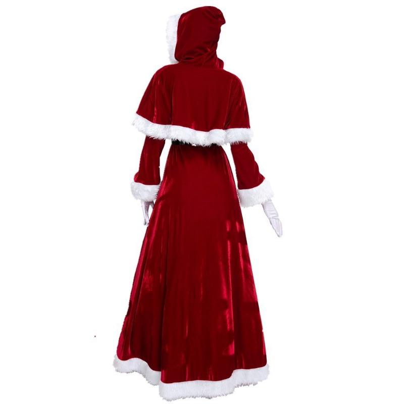 Christmas Costume Adult Old Lady Up the Ante Red Dress, Christmas Show Costume