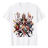 T-Shirt Hinduismus Gottheit Durga Spiritualität, Größe Klein?ein