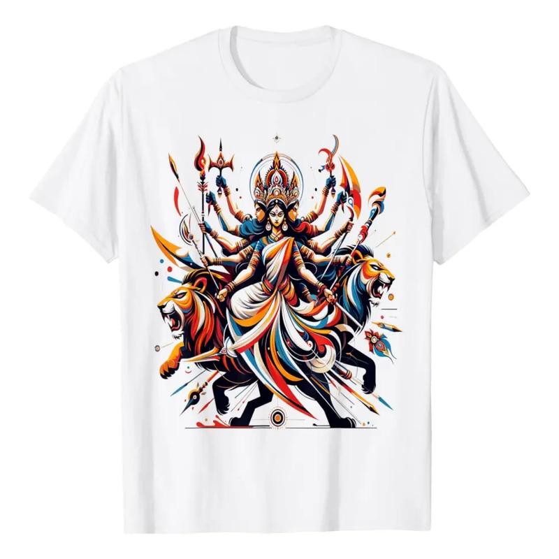 Camiseta Hinduism Deity Durga Spirituality, Talla Peque?a S
