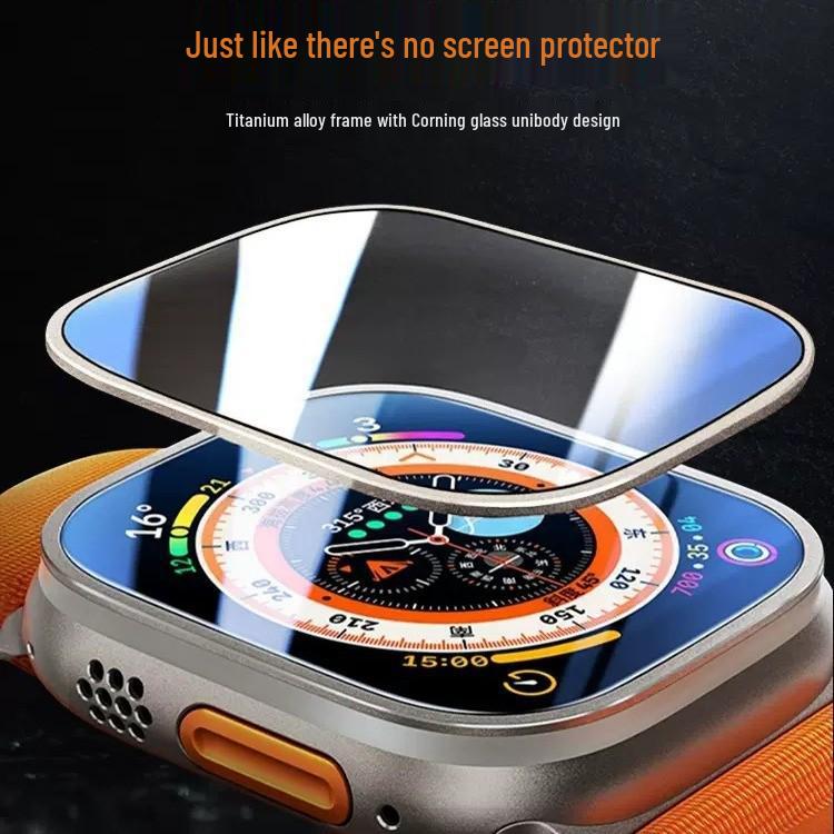 Apple Watch Ultra 2 Titanium Bezel 49mm Tempered Protective Film