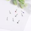 60 Stück Mode L-Form Strass Kristall Edelstahl Nasenpiercing Ohrknochen Damen Hypoallergen Körper Schmuck Piercing