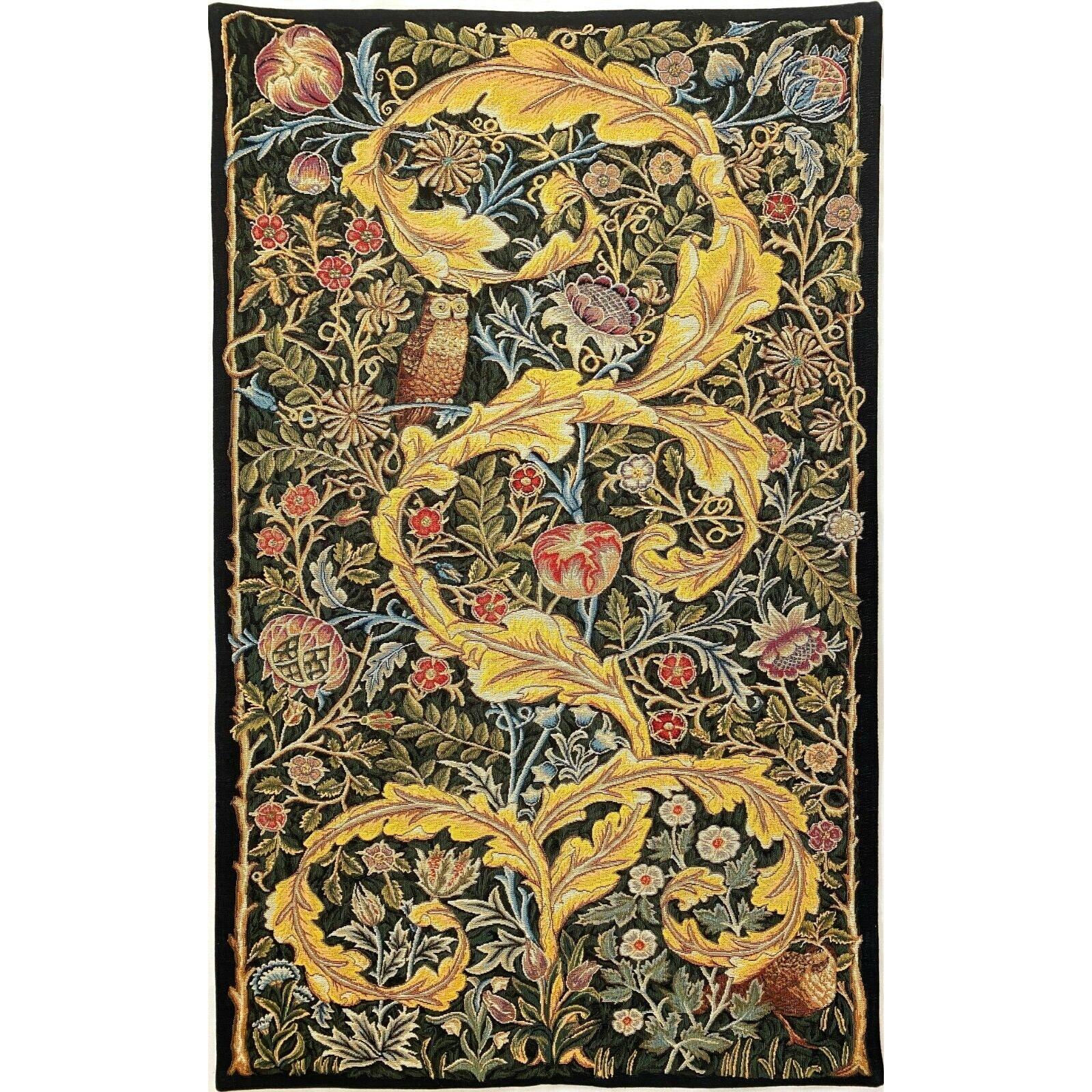 Tapestry William Morris Owl Dove 75x100