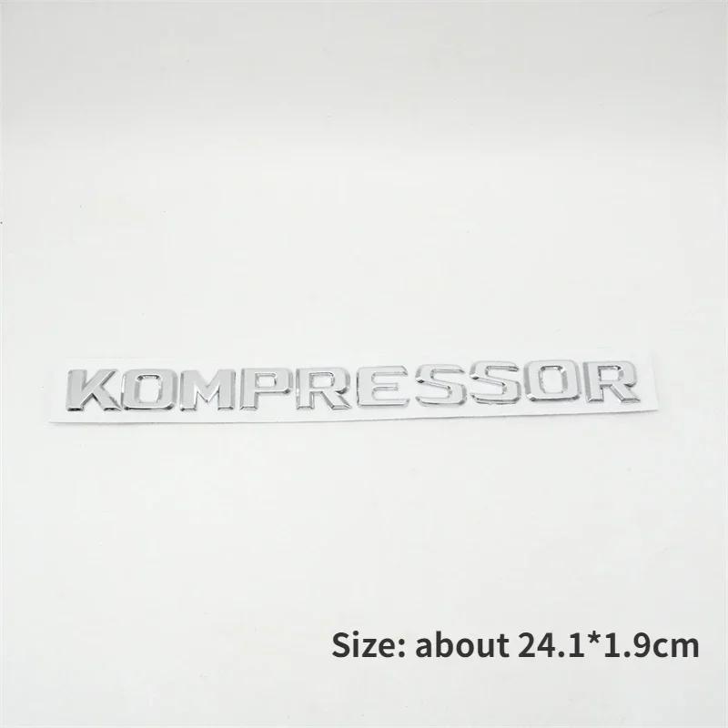 Turbodiesel Kompressor Letter Emblem Rear Trunk Turbo Diesel Fender Logo Sticker For W463 W140 W124 W202 W203 Accessories