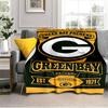 Green Bay Packers Pride Blanket Outdoor Flannel Blanket for Camping, Hiking, Garden Parties, Picnic Essentials,gift for family and friends