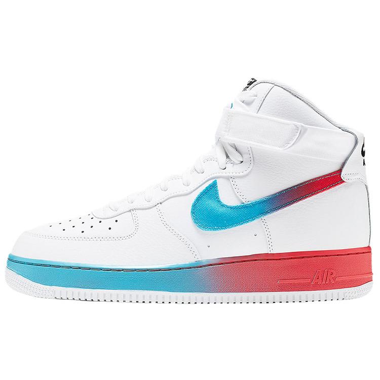 

Новые Nike Air Force 1 High Градиент Белый Синий Ярость Угольный Блеск CJ0525-100 44