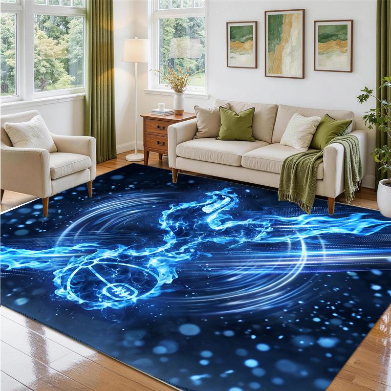 Tottenham Hotspur Design Crystal Velvet Rug Soft Decorative Mat for Bedroom Entrance