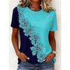 2026 New Women's Casual Short-Sleeve T-Shirt Black and White Butterfly Print