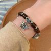 Highquality Ceramic Butterfly Bead Bracelet Classic Retro Style Elegant Womens Wristwear