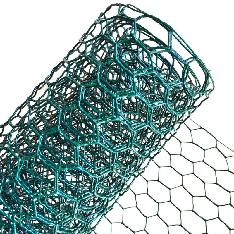 Lightweight Green Coated Galvanized Wire Mesh Flexible Cuttable for Easy DIY Plant Trellis & Vegetable Garden Protection