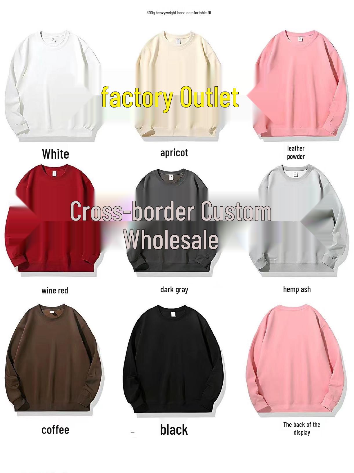 

Женский трансграничный осенне-зимний свитшот с длинным рукавом и круглым вырезом MERRY BRIGHT XXXL