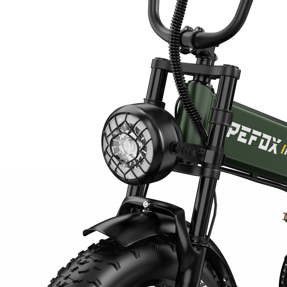 Skladací elektrický bicykel Apefox Rh20 2x 750W Motor 20"x4.0" Pneumatika 7-rýchlostný Terénny Elektrický Bicykel pre Dospelých 48V 22.5Ah Dvojité Hydraulické Kotúčové Brzdy