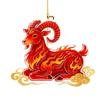 Acrylic Car Goat Pendant New Year Xmas Tree Hanging Ornament  Christmas Decor